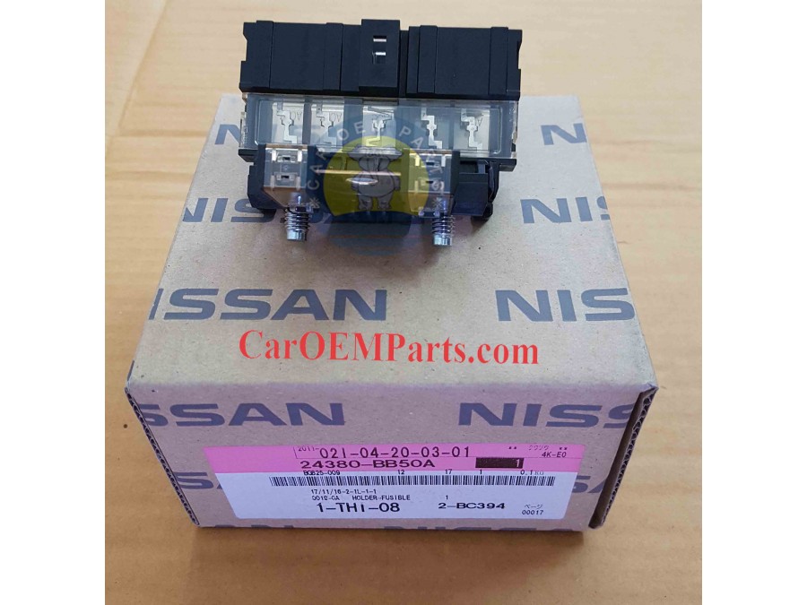 GENUINE NISSAN HOLDER ASSY FUSIBLE 24380-BB50A, 24380BB50A